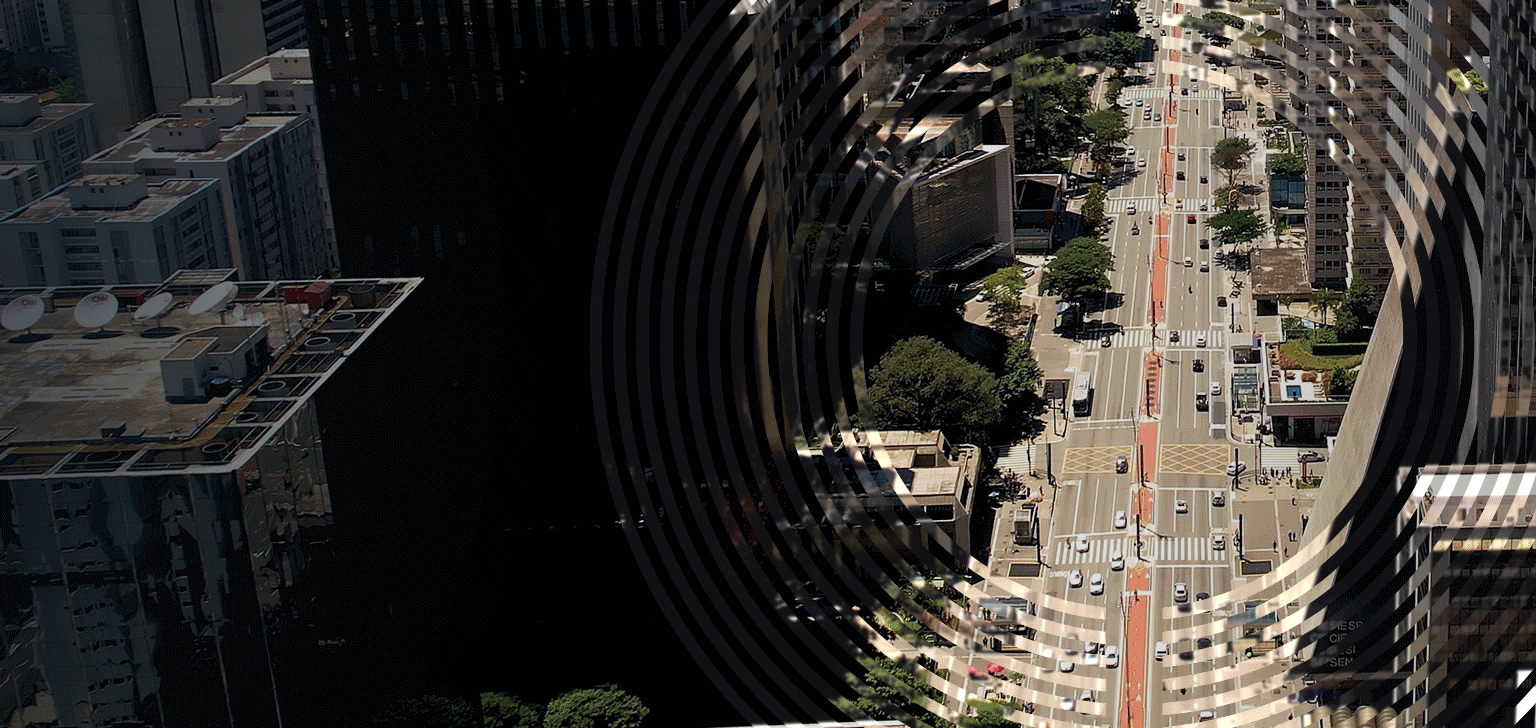 Cidades brasileiras (São Paulo, Rio de Janeiro e Brasília) vistas de cima, com a lente da Schroders aplicada