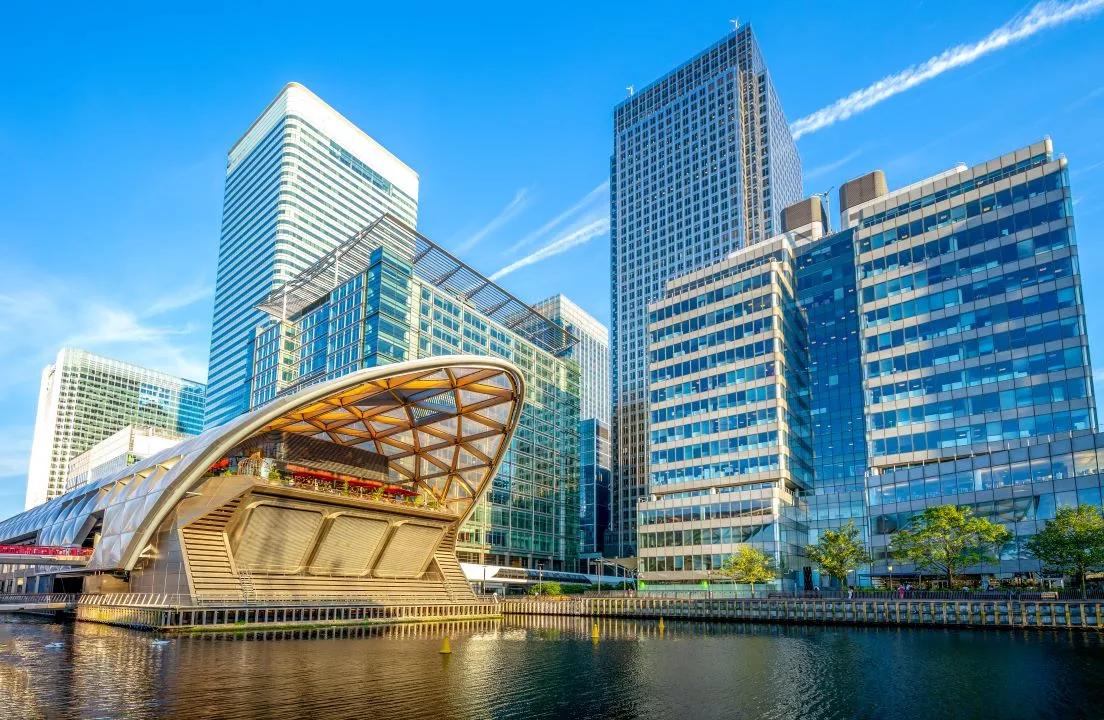 Photo of Canary Wharf in London