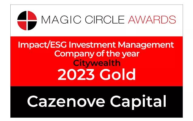 Cazenove Capital wins gold for Best Impact/ESG Manager of the year at the Magic Circle Awards