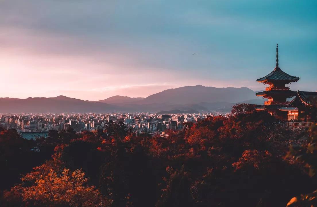 Japan autumn view