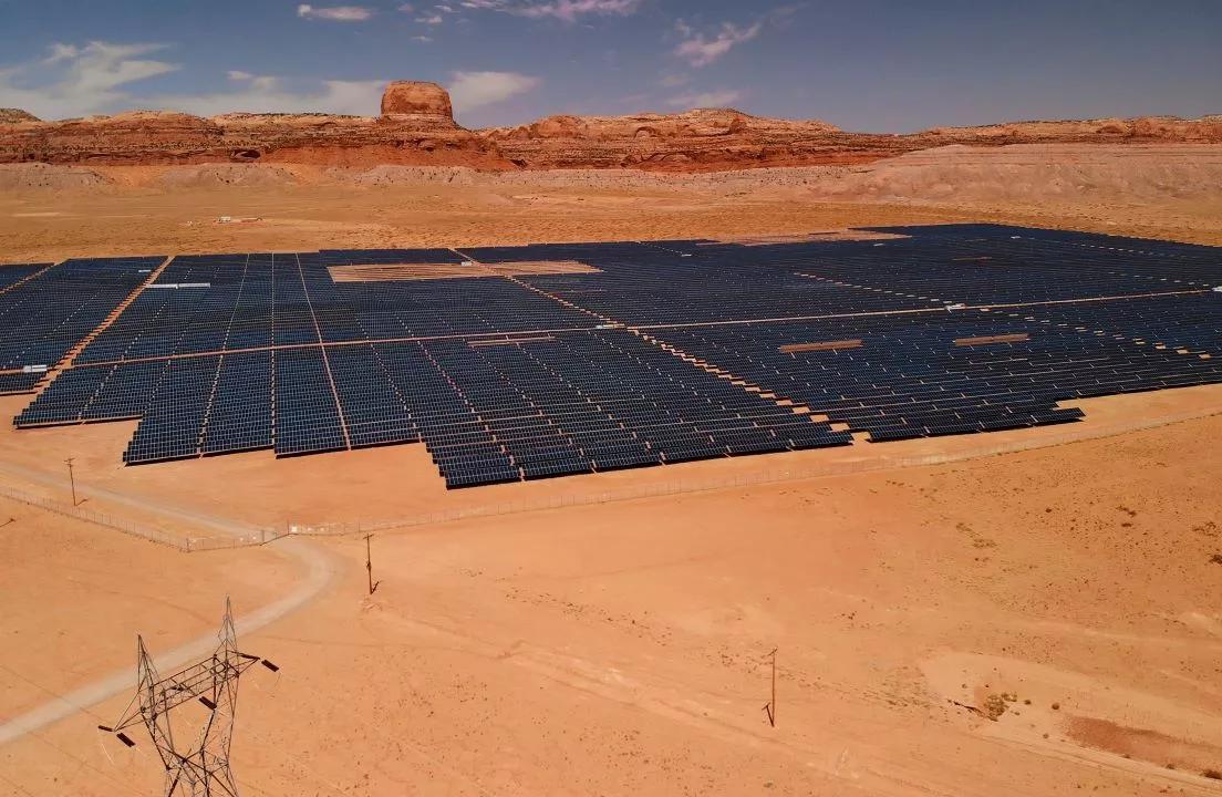 Solar farm in US desert